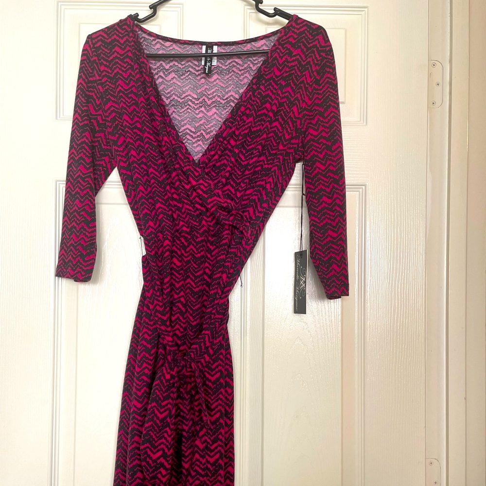 Faux wrap dress
